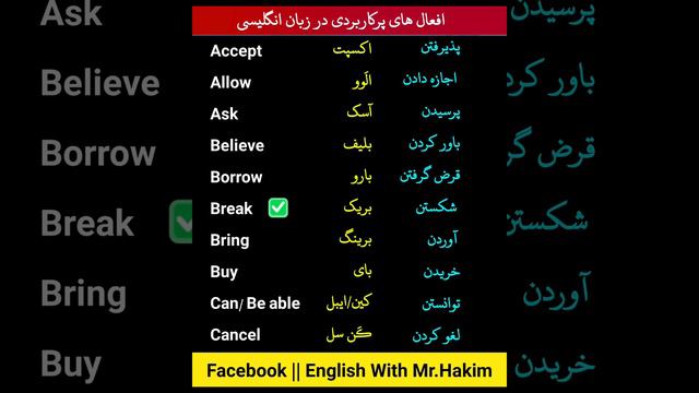 افعال های پرکاربردی در زبان انگلیسی ||#englishspeaking #آموزش_انگلیسی #englishwords #english #short смотреть онлайн