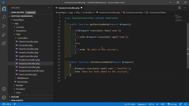 Laravel 8 Tutorial - Http Session смотреть онлайн