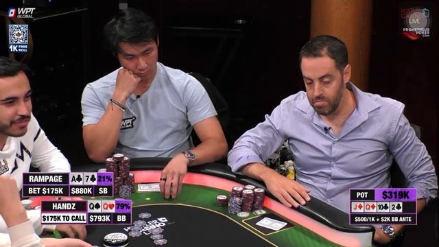 CASH TEXAS HOLD - 1$ MILLION BUYIN !!! CHECK RAISE FLOP FLUSH DRAW NUTS !! HIGH LEVEL HAND ! смотреть онлайн