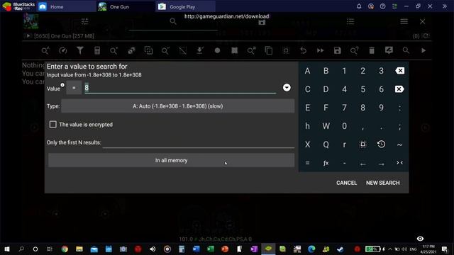 Hacked "One Gun" (Game Guardian) (How to video) смотреть онлайн