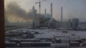 Горит мечеть «Хазрет Султан» в Астане