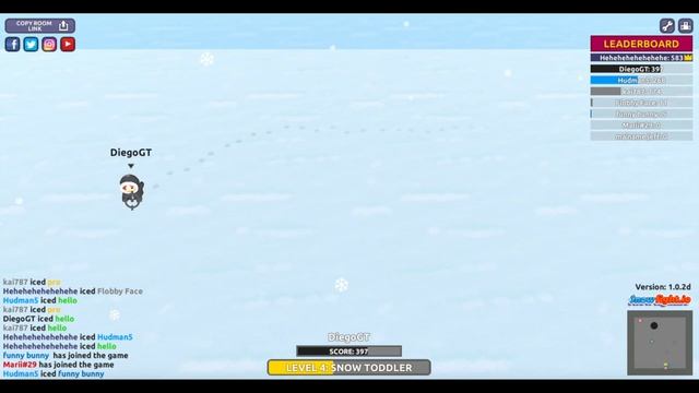 snowfight.io gameplay смотреть онлайн