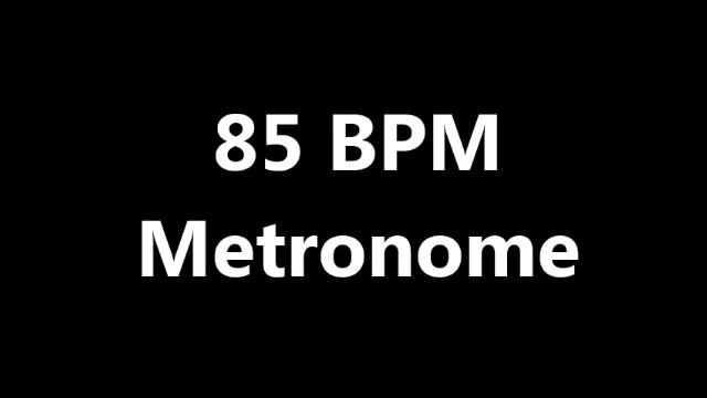 85 bpm Metronome Click Track смотреть онлайн