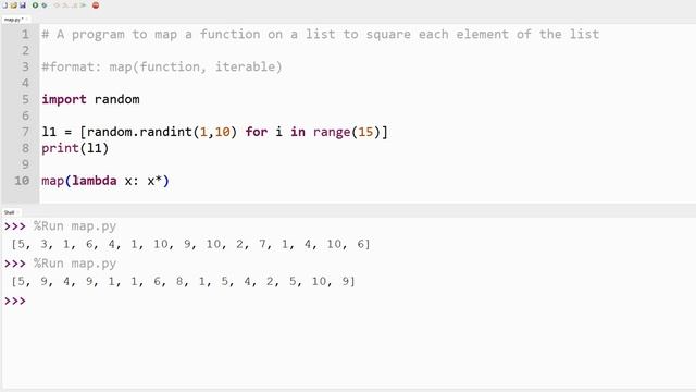 map function Python смотреть онлайн