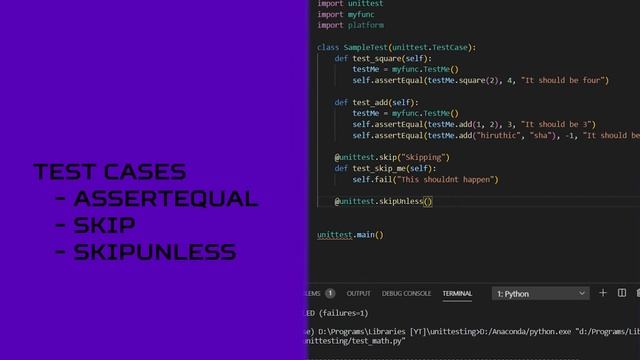 Python | Unittest смотреть онлайн