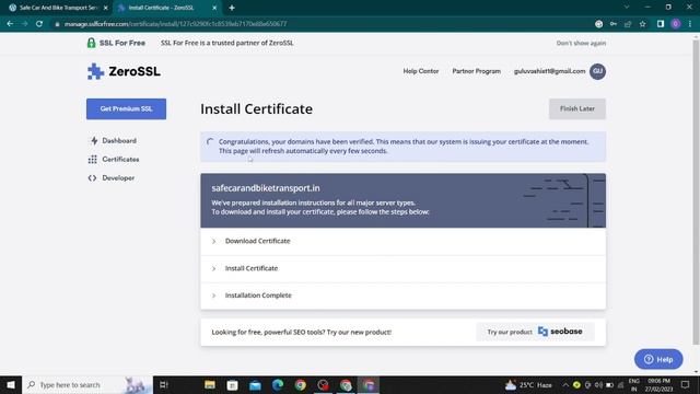 How to Install a Free SSL Certificate, Free SSL Kaise Legaye , Life Time Free SSL Certificate 2023. смотреть онлайн