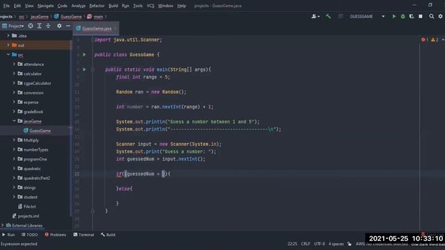 guess game java program solution ( using Random class ) смотреть онлайн