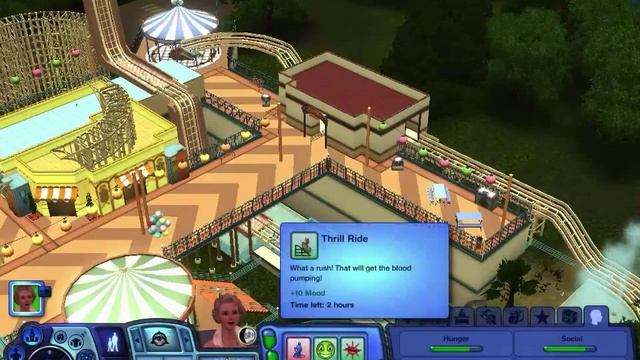 Sims 3 Boardwalk Rollercoaster from Roaring Heights - Review & Demo смотреть онлайн