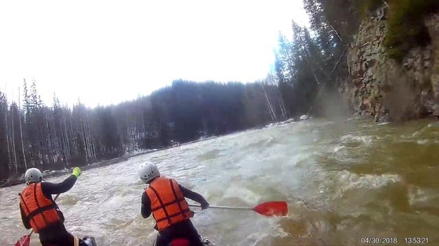 Лемеза. Порог Черная речка. 30.04.18. смотреть онлайн