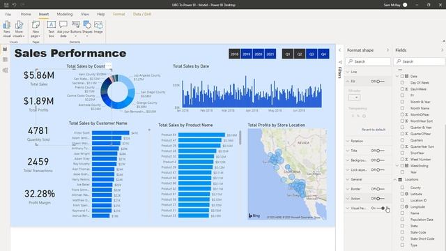 Colour Themes - (1.15) Ultimate Beginners Guide to Power BI 2020 смотреть онлайн