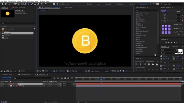 Create a Realistic 3D Coin Animation in Adobe After Effects | After Effects Tutorial смотреть онлайн