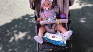 Vlog Новая коляска для реборна, прогулка с реборном в коляске, реборн на детской площадке