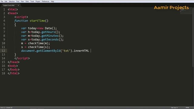 How to create a Simple Digital Watch using JavaScript || JavaScript Tutorials смотреть онлайн