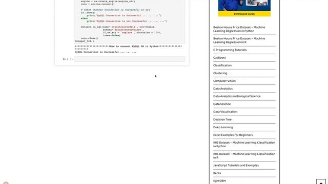 How to connect MYSQL Database in Python смотреть онлайн