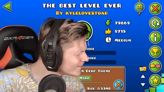 МЕМНЫЙ GEOMETRY DASH... смотреть онлайн