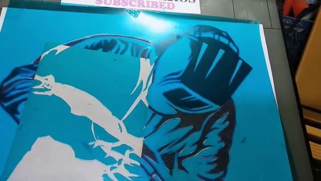 How to used green film on silk screen , how to cut the design смотреть онлайн