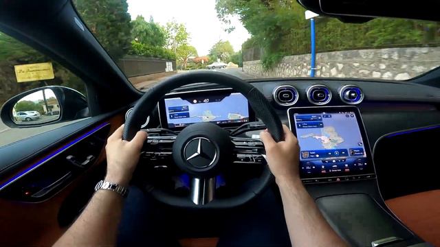 DRIVING My MERCEDES C-CLASS 2023 In The FRENCH RIVIERA (POV, AMG Line C 300 4MATIC)