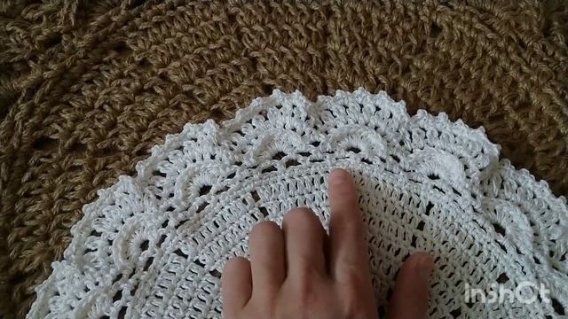 САМЫЙ ЛЕГКИЙ КРУГЛЫЙ КОВЕР ИЗ ДЖУТА СВЯЗАННЫЙ ПО СХЕМЕ ОБЫЧНОЙ САЛФЕТКИ смотреть онлайн