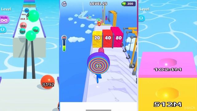 BallRun 2048 Vs Layer Man Run Vs BallRun Infinity