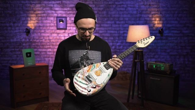 Электрогитара Vox Mk3 Mini MB. Необычная тревел-гитара смотреть онлайн