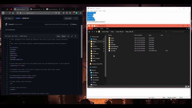 Unity with Git | Bonus: .gitignore смотреть онлайн