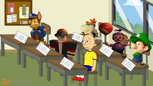 Caillou cheats on his test/ expelled and grounded смотреть онлайн
