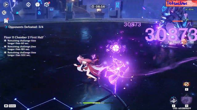 Patch 4.4 Floor 11 Abyss. 3 characters total. #genshinimpact #spiralabyss смотреть онлайн