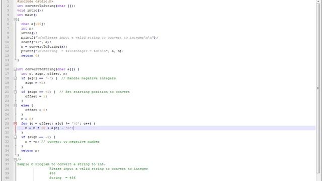 CONVERT STRING TO INT C PROGRAM смотреть онлайн