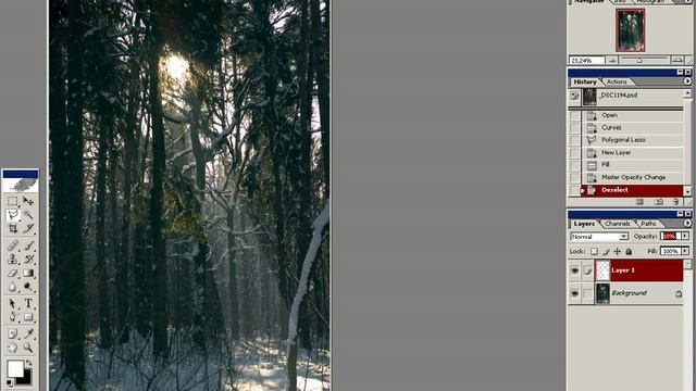 Урок фотошопа - Создание реалистичного потока света смотреть онлайн