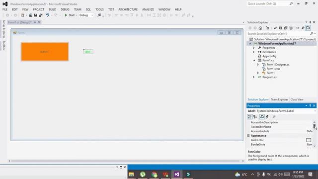 how to change the background colour of gui components in c# смотреть онлайн