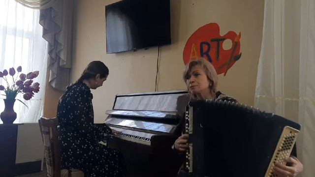 Дует: фортепіано - Шамрай Катерина, баян - Гладишенко Ксенія. "Квіти моря" смотреть онлайн