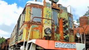 «Кладбище поездов»: музей под открытым небом у станции Лебяжье