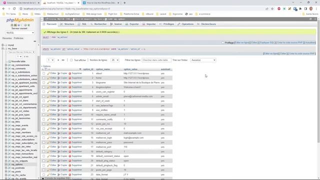 WORDPRESS ET BASE DE DONNÉES : partie 2 смотреть онлайн