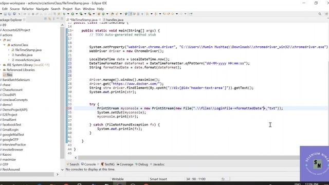 Save console output to a file with Date and Time in Java | Selenium Beginner Playlist | SN смотреть онлайн