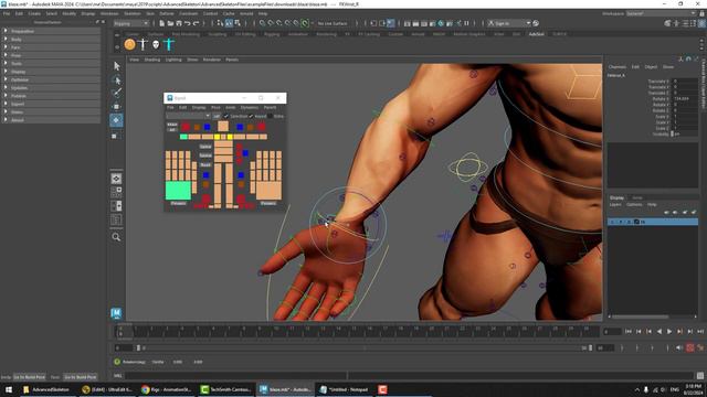 Advanced skeleton: Rigging Blaze Part2