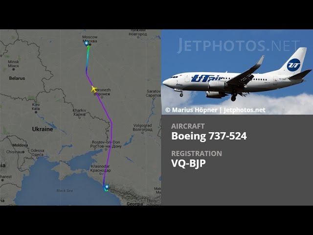 UTair Boeing 737-524  VQ-BJP | Sochi, Adler (AER)  ✈ Moscow, Vnukovo (VKO)  | UT268