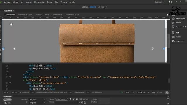 Dreamweaver | Bootstrap 4.0 | Carrusel | HTML5 | CSS смотреть онлайн