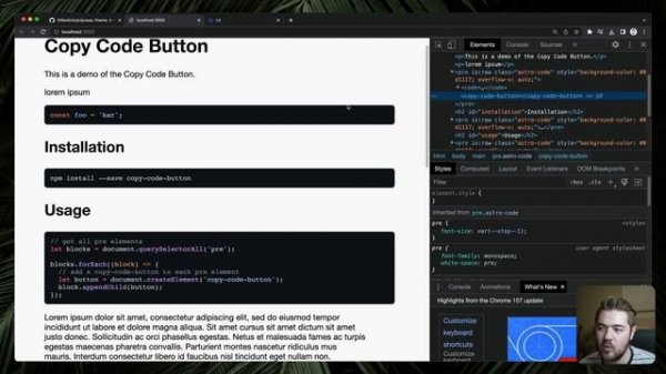 Add Copy To Clipboard Buttons To Code Blocks