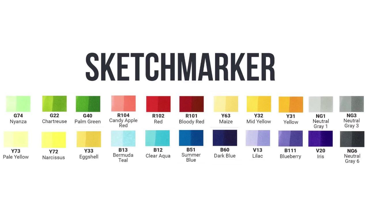 Как смешивать маркеры. Оттенки для рисования цветов. смотреть онлайн