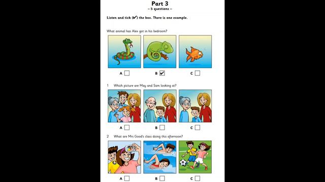 Pre A1 Yle Starters: Cambridge English Starters authentic examination paper - listening full test смотреть онлайн