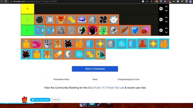 ТИР-ЛИСТ ФРУКТОВ Для ФАРМА В БЛОКС ФРУТС! ? Blox Fruits Roblox смотреть онлайн