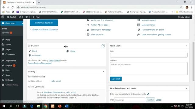 WordPress Tutorial 2020:Complete Overview of WordPress Admin Dashboard | Wp-admin | wp-admin panel смотреть онлайн