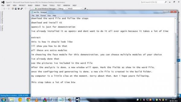 How to install OpenCV 3.0 and Opencv_contrib in Visual Studio 2012: From Source.