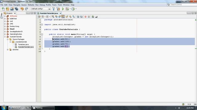 Java Advanced Programming Tutorial 2 ArrayList Methods смотреть онлайн