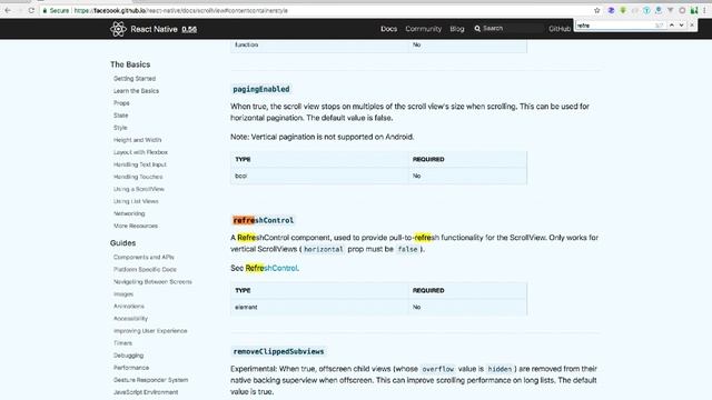 React Native ScrollView смотреть онлайн
