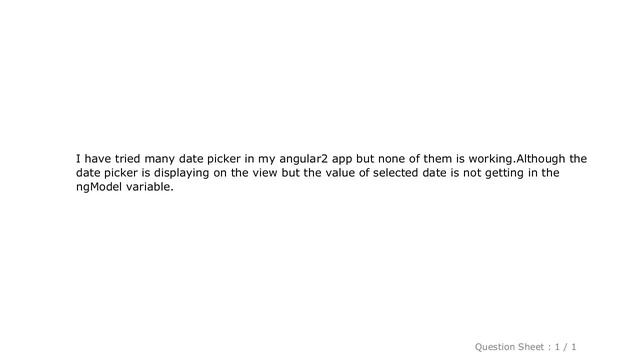 jQuery : How to use date picker in Angular 2? смотреть онлайн