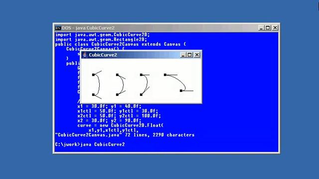 Lesson7 Asymmetric Cubic Curves | Java Graphics Tutorial смотреть онлайн