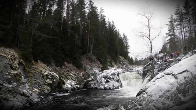 Водопад Кивач Карелия смотреть онлайн