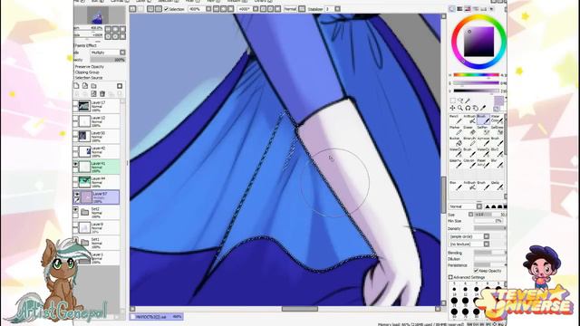 =Steven Universe= Sapphire - Speedpaint смотреть онлайн