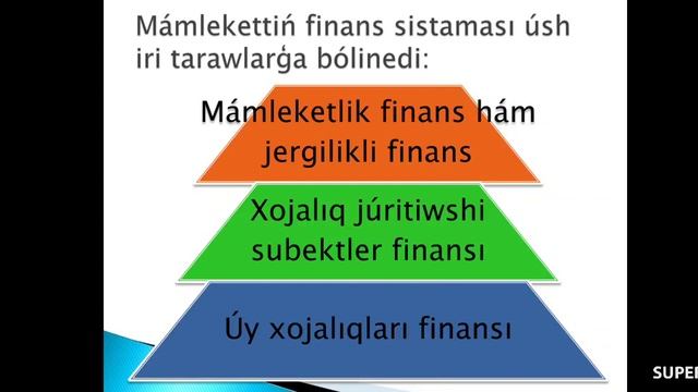 Финанс системаси дарси смотреть онлайн
